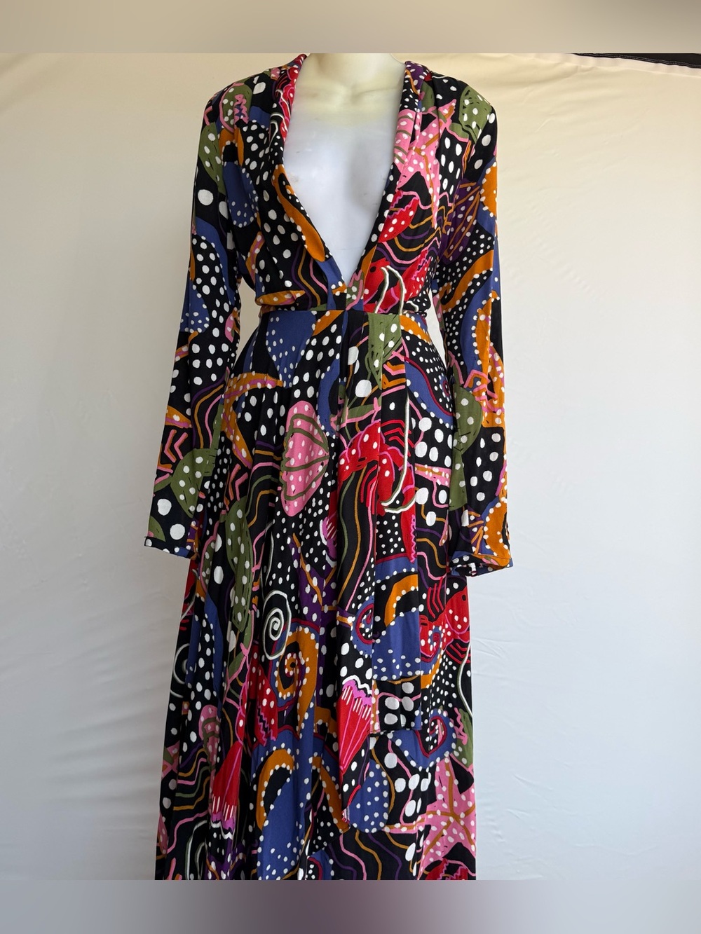 NWOT Farm Rio Under the Sea Maxi Dress Small